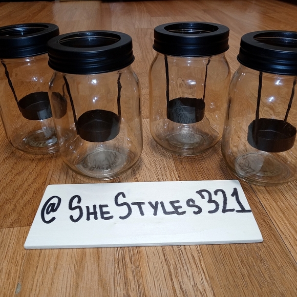 Other - NEW Mason Jar Candle Holder Laterns